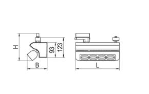 Ridi-Leuchten LED-Stromschienenstrahler 3000K DALI weiß REY-1 DAF #0332037AH