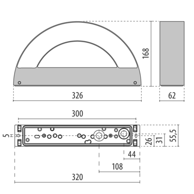 Performance in Light LED-Wandleuchte 3000K 3105006