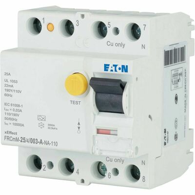 Eaton FI-Schalter 25A 4pol 30mA FRCMM25/4/003A-NA110