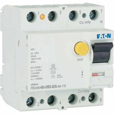 Eaton FI-Schalter 40A 4pol 30mA FRCMM40/4/003GANA110