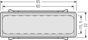 Renz Metallwaren. Namensschild mit Feder 97-9-00302