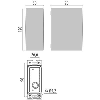 Performance in Light LED-Wandleuchte 3000K 3105442