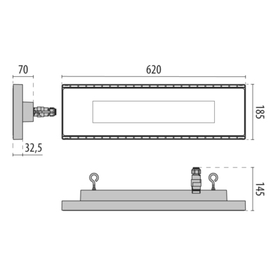 Performance in Light LED-Hallenpendelleuchte 4000K 1h 3105999