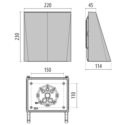 Performance in Light LED-Wandleuchte 3000K 3106352