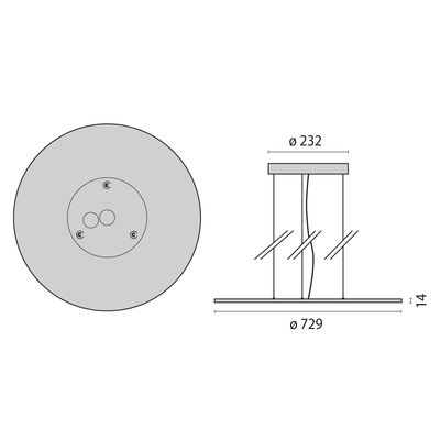 Performance in Light LED-Pendelleuchte 3000K 8777291483310