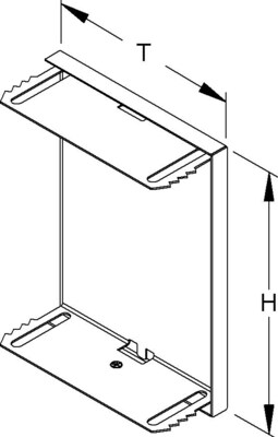 Niedax GK-Endabschlussdeckel umgreifend 215x100mm GADU 213T100 S