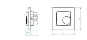 Eberle Controls Raumtemperaturregler UP, Ö, 230V, E/A LED RTR-E 8011-50 #19181