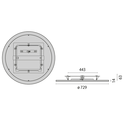 Performance in Light LED-Einbauleuchte 3000K DALI 8777591766310