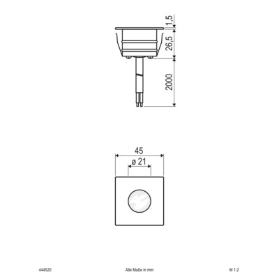 EVN Lichttechnik LED-Bodeneinbauleuchte IP65 444520