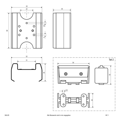 EVN Lichttechnik Leuchtenverbinder BALVB
