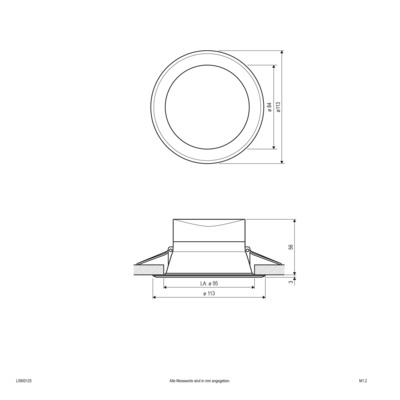EVN Lichttechnik LED-Einbauleuchte L0900125