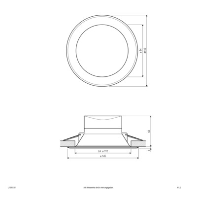 EVN Lichttechnik LED-Einbauleuchte L1200125