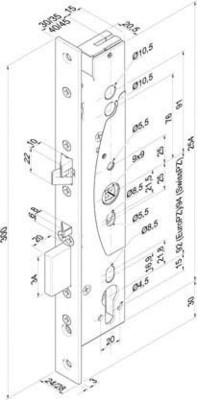 Assa Abloy effeff Sicherheitsschloss 709 709X302PZ---G41