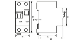 Doepke FI/LS-Kombination/RCBO DRCBO3 C13/0,03/1N-A