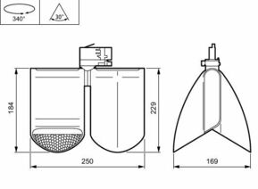 Philips Lighting LED-Strahler 940, DIA, schwarz ST762T 49S #01176200