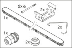 Ledvance Feuchtraumleuchte 6500K IP65 GY DP150046W865IP65GY