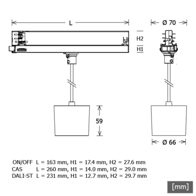 LTS Licht&Leuchten LED-Pendelleuchte 2700K ORYOP101.10.927.15sw