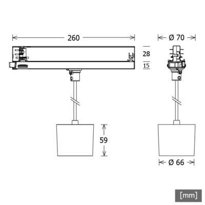 LTS Licht&Leuchten LED-Pendelleuchte 2700K DALI ORYOP1011092725DALws