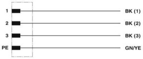 Phoenix Contact Einbausteckverbinder 4-polig M12 SACC-E-M12M #1424139