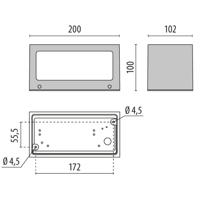 Performance in Light LED-Wandleuchte 3000K 30353490107