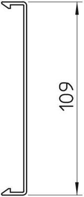 OBO Bettermann Vertr Oberteil f. WDK 210x2000 reinweiß 2410 210RW