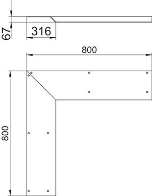 OBO Bettermann Vertr Inneneck-Blinddeckel Aufboden-Kanal AIKF IAE 25070