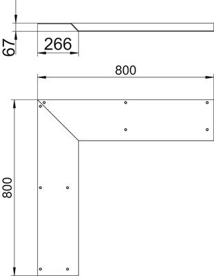 OBO Bettermann Vertr Inneneck-Blinddeckel Aufboden-Kanal AIKF IEA 20070