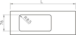 OBO Bettermann Vertr Oberteil Geräteeinbau 2-fach 170x300mm D2-2 170RW