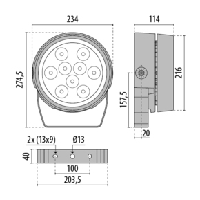 Performance in Light LED-Scheinwerfer 3000K 3107308