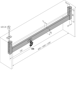 Hera LED-Kleiderstangenleuchte nw 20203021101