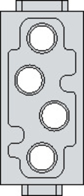 Phoenix Contact Kontakteinsatzmodul 4-polig HC-M-04-KT-F