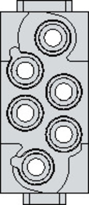 Phoenix Contact Kontakteinsatzmodul 6-polig Buchse HC-M-06P-CT-F