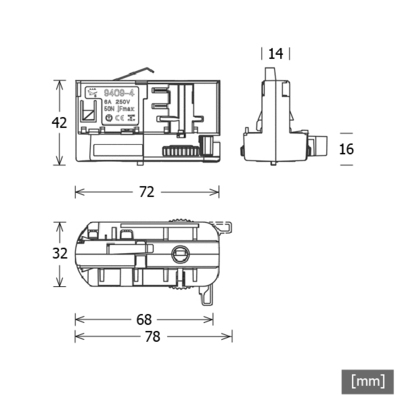 LTS Licht&Leuchten 3-Phasenadapter weiß ST-Z LA 30 weiß