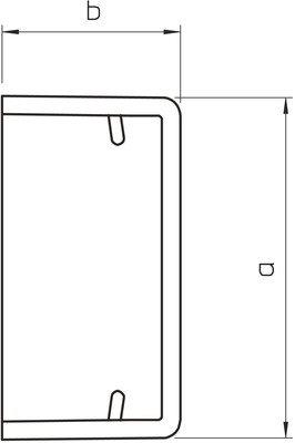 OBO Bettermann Vertr Endstück 10x30mm, PVC WDK HE10030CW