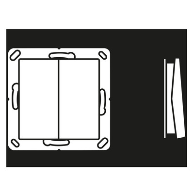 Jung Funk-Wandsender aluminium 4-kanalig Symbole ENO A 595 P01 AL