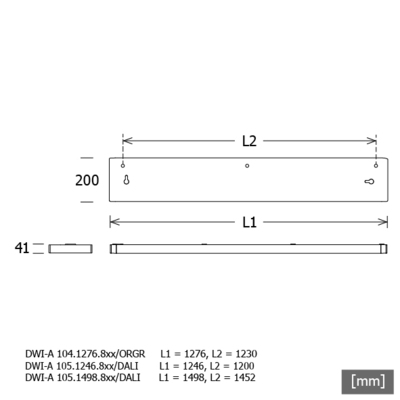 LTS Licht&Leuchten LED-Deckenleuchte 840, DALI, weiß DWIA105.1246.840DAws