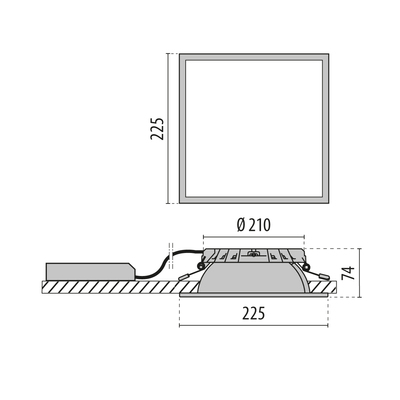 Performance in Light LED-Downlight 3000K, 1h 3109001