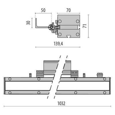 Performance in Light LED-Anbauleuchte linear 3000K DALI 3109321