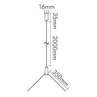 Nobile Y-Seilabhängung uni 2m Set 1560739800