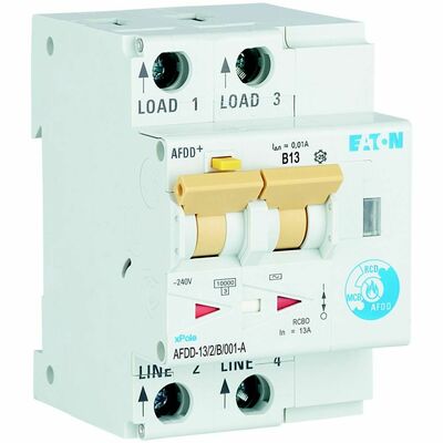 Eaton Brandschutzschalter 2polig, B13A, 10mA AFDD-13/2/B/001-A