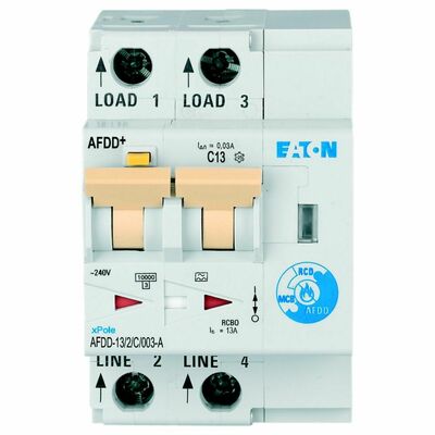 Eaton Brandschutzschalter 2polig, C13A, 30mA AFDD-13/2/C/003-A