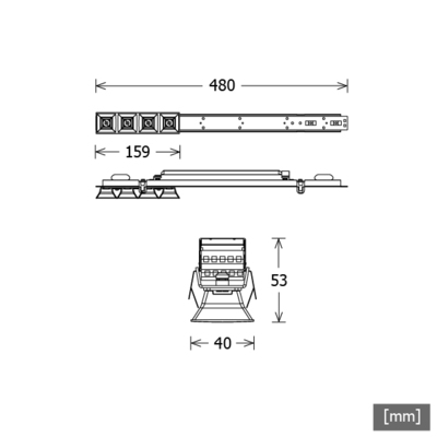 LTS Licht&Leuchten LED-Lichteinsatz 830, DALI, schwarz LK-CH 045.040#665606