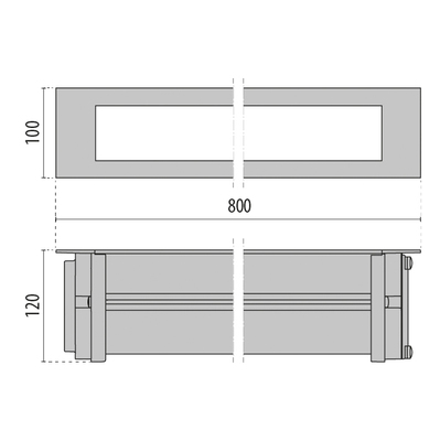 Performance in Light LED-Einbauleuchte linear 4000K 3109364