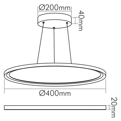 Nobile LED Pendel-Panel 1574011012