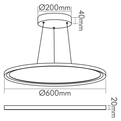 Nobile LED Pendel-Panel 1576011012