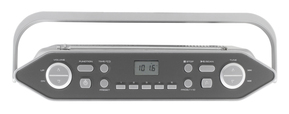Soundmaster Stereo-Kofferradio m.CD CD/PLL/Hörbuchf. RCD1755SI si