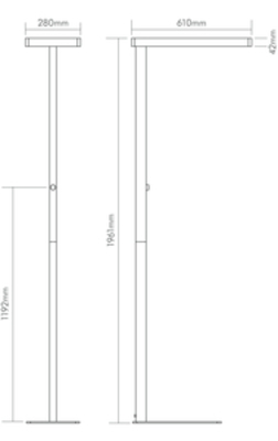 Nobile LED-Stehleuchte 840 dimmbar 1751326009