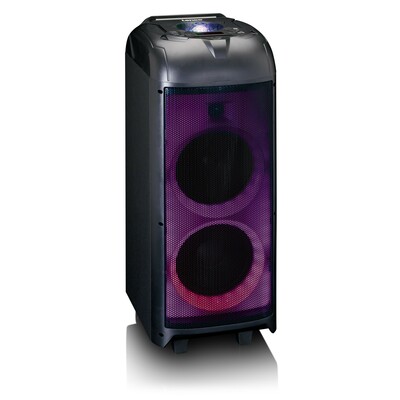 LENCO Soundanlage m.Partylight,Discok. PA-260BK Black