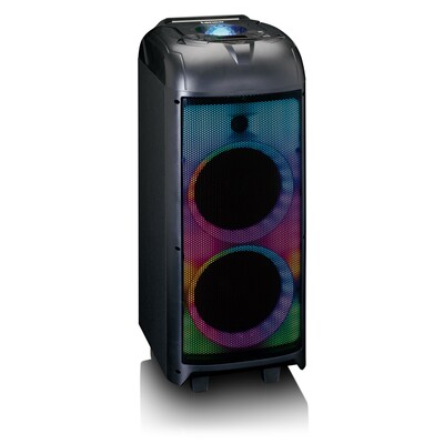 LENCO Soundanlage m.Partylight,Discok. PA-260BK Black