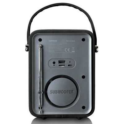 LENCO DAB+ Radio portable,Akku,BT PDR-051 Black